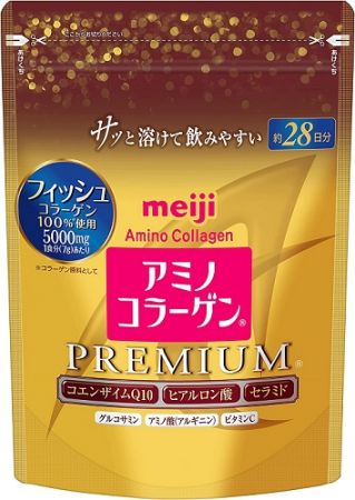 Meiji Амино-коллаген Премиум (Amino collagen Premium) с церамидами на 28 дней (порошок)