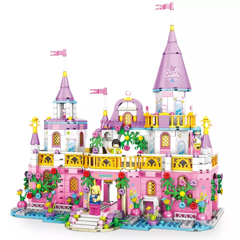Конструктор замок принцессы с 3-мя фигурками 907 деталей (LX.A454)