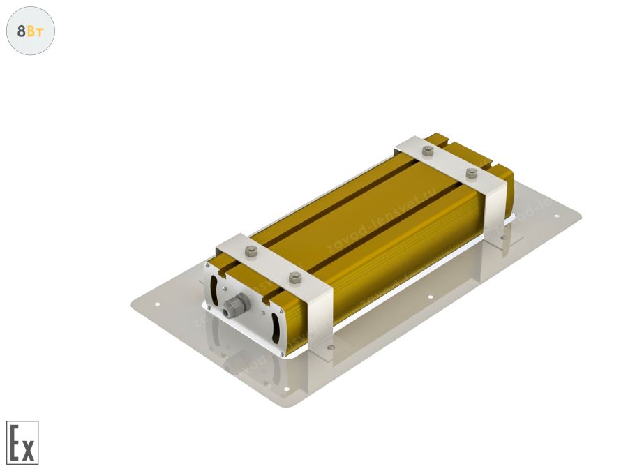 Светодиодный светильник Модуль Взрывозащищенный GOLD, для АЗС, 8 Вт, 120°