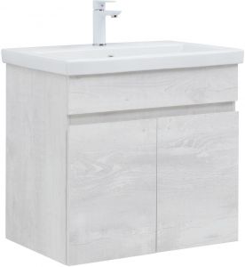 Тумба с раковиной Aquanet Оптима 70 бетон пайн (1 ящик, 2 дверцы) 00306207