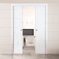 Дверь в пенал с наличниками Eclisse Unico Double 2 полотна высотой от 2000 до 2700 мм