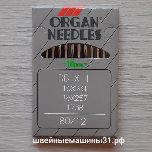Иглы Organ DB х 1  № 80, универсальные 10 шт. цена 230 руб.