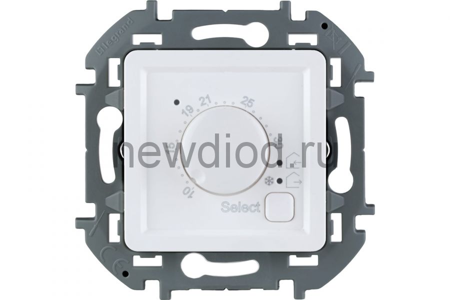 INSPIRIA Белый Термостат с внешним датчиком для тёплых полов Legrand