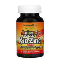 Nature's Plus Kid Zinc Цинк для детей вкус натурального мандарина, 90 шт