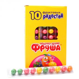 Драже ФРУША 20г 10 фруктовых радостей в блистере