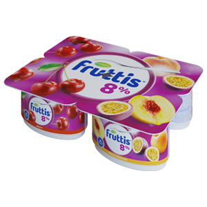 Продукт йогуртный FRUTTIS 115г 8% Суперэкстра вишня/пломбир/груша/ваниль