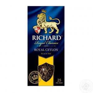 Чай черный в пакетиках RICHARD 25х2г Royal Ceylon