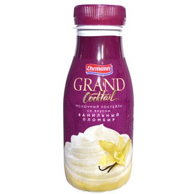Коктейль молочный GRAND Cocktail Ванильный пломбир Ehrmann 4,0% 260г