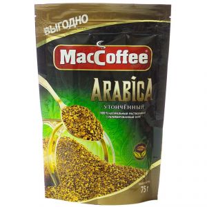 Кофе растворимый МACCOFFEE 75г Arabica Сублимированный м/у
