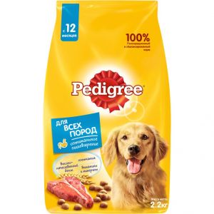 Корм д/собак PEDIGREE 2,2кг Говядина