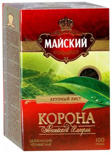 Чай черный МАЙСКИЙ 100г Корона Российской Империи крупнолистовой