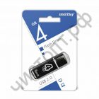 флэш-карта Smartbuy 4GB Glossy series Black черный