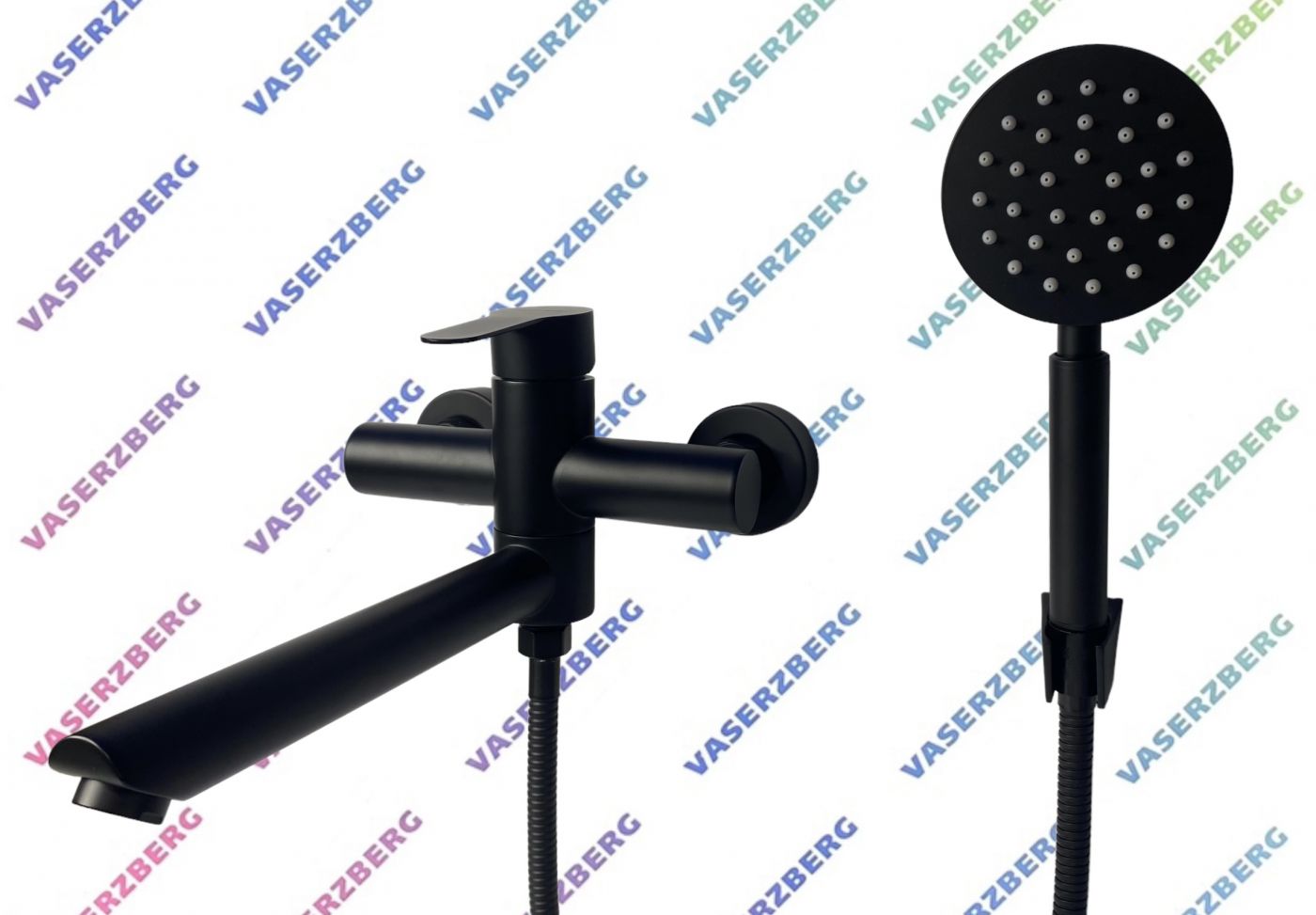 Смеситель для ванны VASERZBERG SUS-2602 BLACK