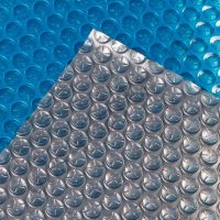 Солярное покрытие Aquaviva Platinum Bubbles серебро/голубой (6x30 м, 500 мкм)