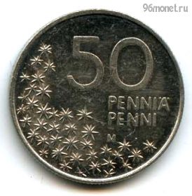 Финляндия 50 пенни 1990 M
