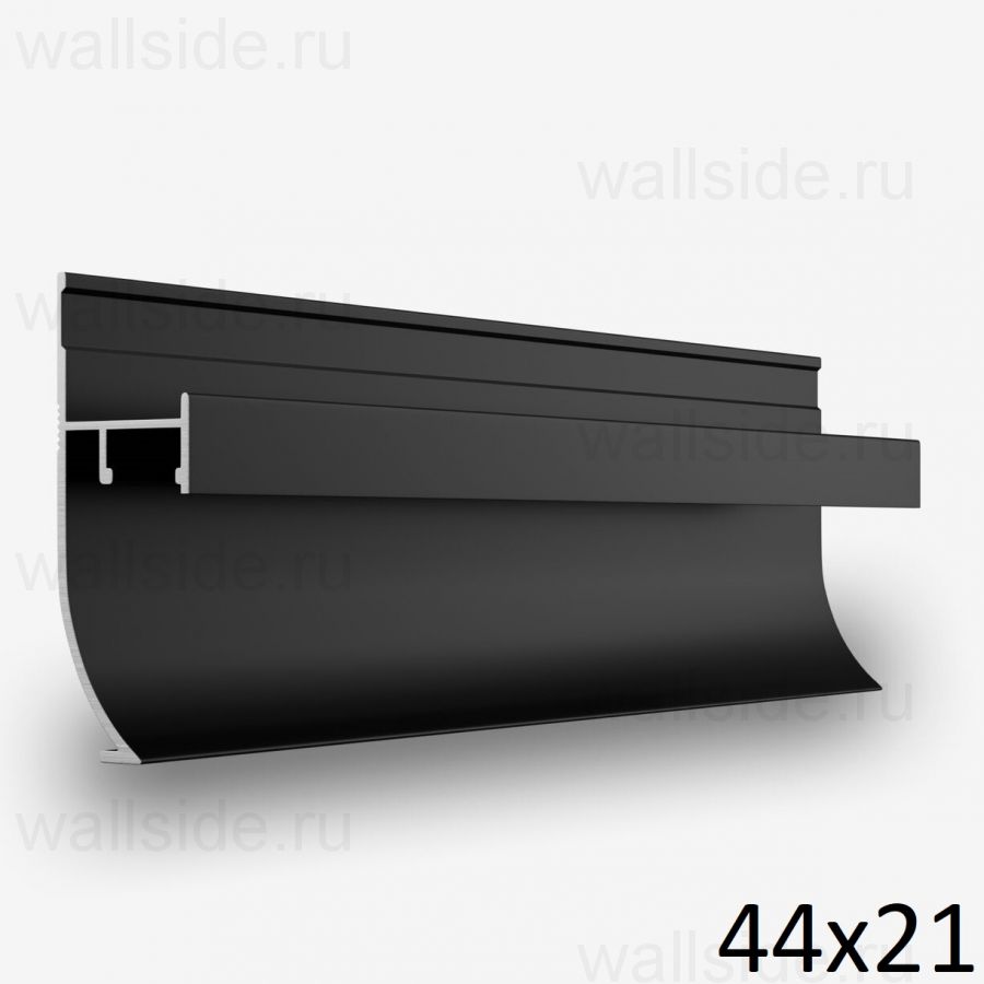 Теневой плинтус радиусный Line Art SC 1813 чёрный