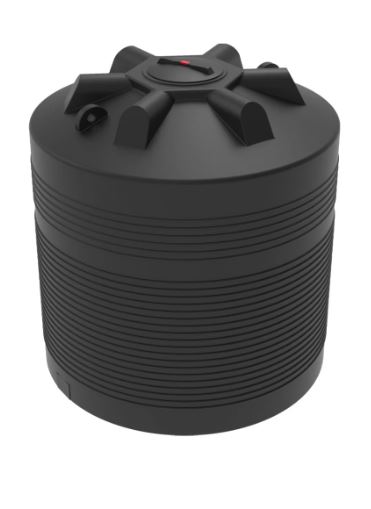 Бак для воды ЭВЛ 5000 л. пластиковый черный