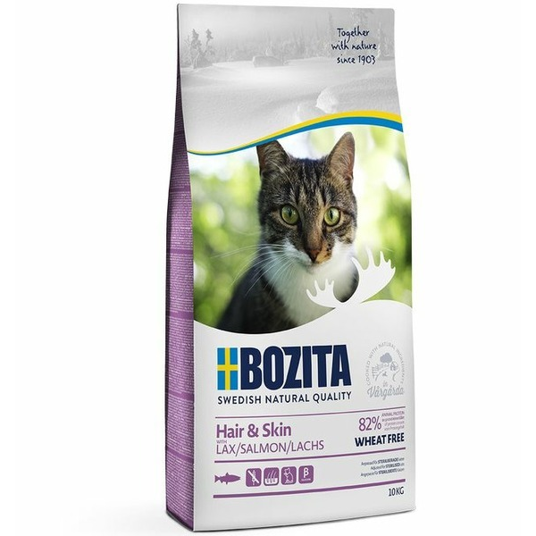 Сухой корм для кошек Bozita Sensitive Hair & Skin с лососем 0.4 кг