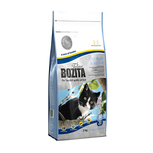 Сухой корм для кошек Bozita Outdoor & Active беззерновой с лосем