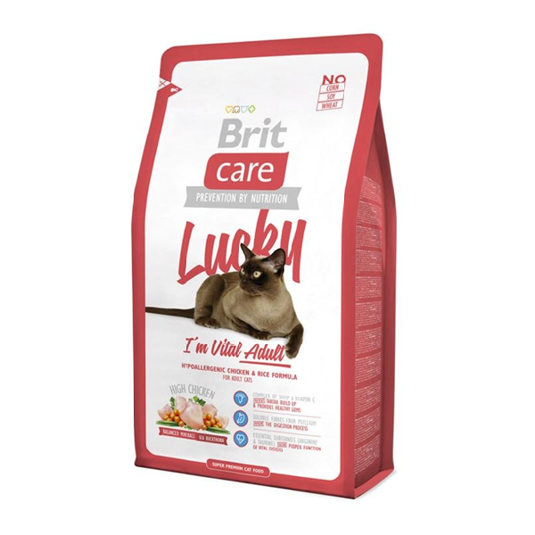 Сухой корм для кошек Brit Care Lucky с курицей