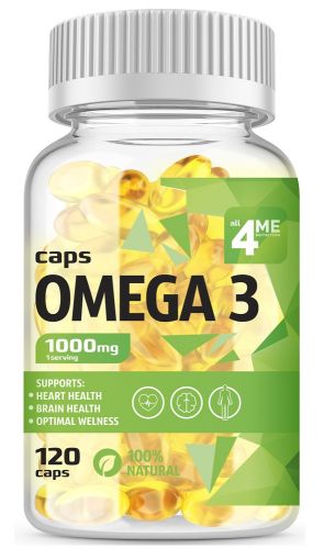 Omega-3 1000 мг 120 капсул ALL4ME Nutrition