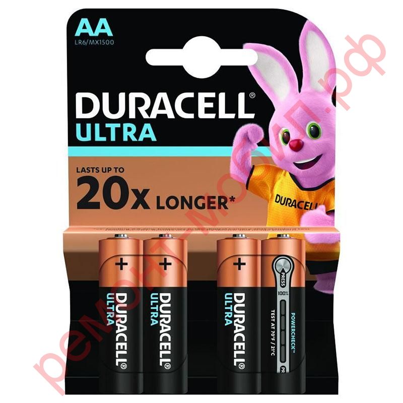 Батарейка алкалиновая Duracell LR6 AA/4BL (MN1500) (цена за блистер 4 шт)