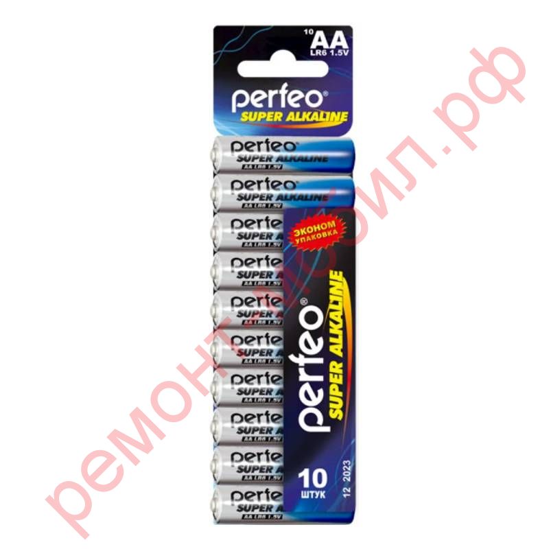 Батарейка алкалиновая Perfeo LR6 AA/10SHRINK CARD Super Alkaline (цена за 10 шт)
