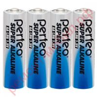 Батарейка алкалиновая Perfeo LR6 AA/4SH Super Alkaline (спайка цена за 4 шт)
