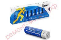 Батарейка алкалиновая Mirex LR6 / AA 1,5V цена за 10 шт (10/480), multipack (23702-LR6-M10)