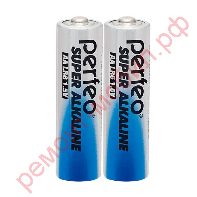 Батарейка алкалиновая Perfeo LR6 AA/2SH Super Alkaline (цена за 2 шт)