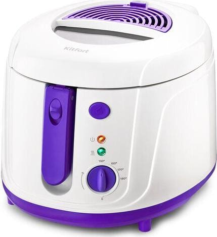 Фритюрница KitFort KT-2060-1 (бело-фиолетовый)
