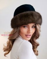Женская шапка из меха соболя купить от бренда