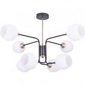 Светильник Потолочный Arte Lamp Skat A3564PL-8BK Черный, Белый / Арт Ламп