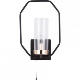 Светильник Настенный Arte Lamp Celaeno A7004AP-1BK Черный, Прозрачный / Арт Ламп