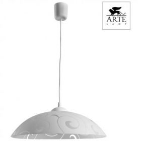 Светильник Подвесной Arte Lamp Cucina A3320SP-1WH Белый, Белый с Неокрашенным Рисунком / Арт Ламп