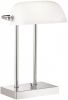 Лампа Настольная Офисная Lamp Banker A1200LT-1CC Хром, Белый / Арт Ламп