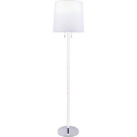 Торшер Arte Lamp Wasat A4048PN-1CC Хром, Прозрачный, Белый / Арт Ламп