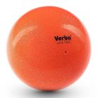 Мяч с блестками 15, 16, 17 см VerbaSport оранжевый