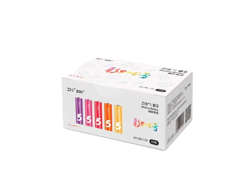 Батарейка ZMI AA Rainbow 5, 40 шт.