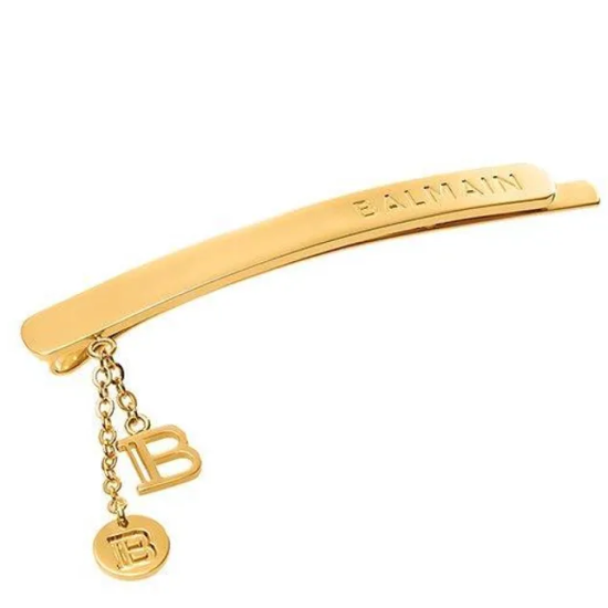 Balmain Hair Couture Заколка-слайд с подвесками цвет золото Limited Edition Slide Jewelery B