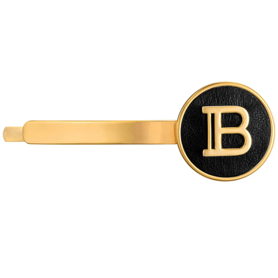 Balmain Hair Couture Золотой зажим с логотипом "В" Лимитированная коллекция