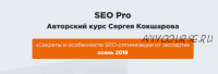 [WebPromoExperts] Секреты и особенности SEO-оптимизации от эксперта, 2018 (Сергей Кокшаров)