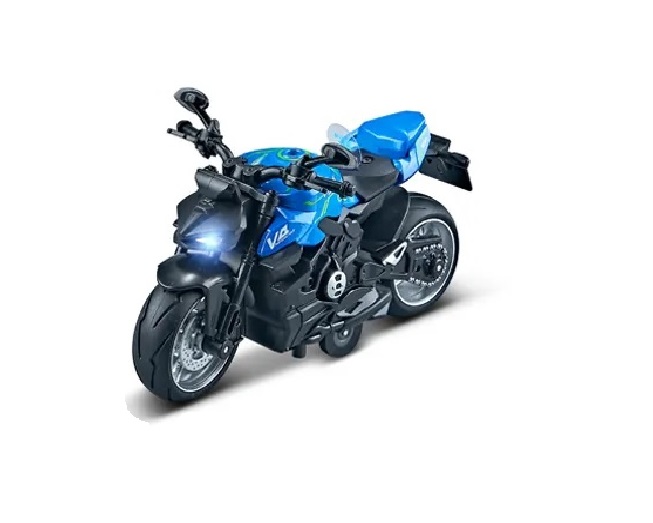 Мотоцикл коллекционный металлический свет, звук, инерция 1:12 (MY66-M2236)