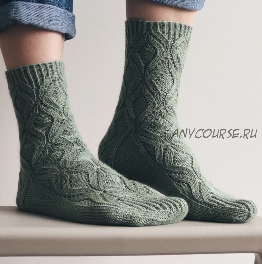 Носки «Avocado socks» (tarasova_marusya)