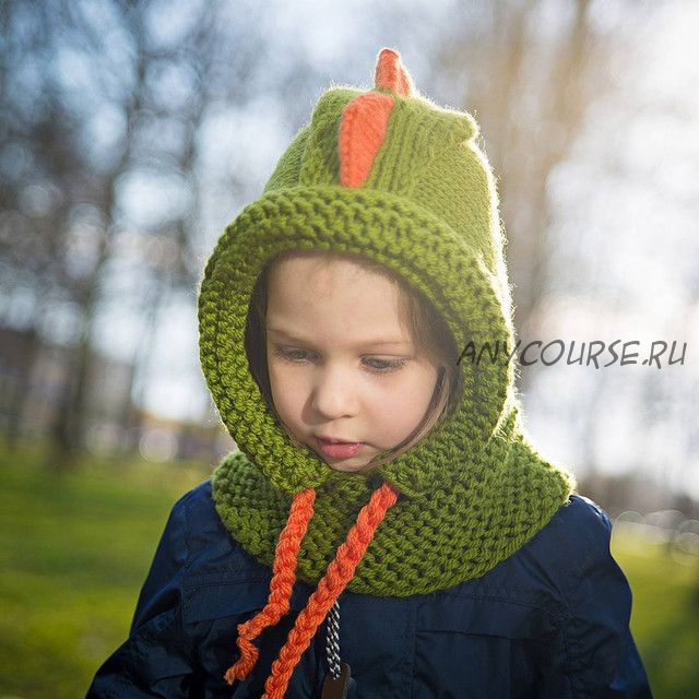 [knittedbird] Описание капюшона «Дракоша» (Анна Котова)