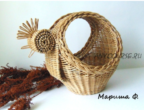 [Newspaper_weaving] Пасхальная курочка (Марина Федорова)