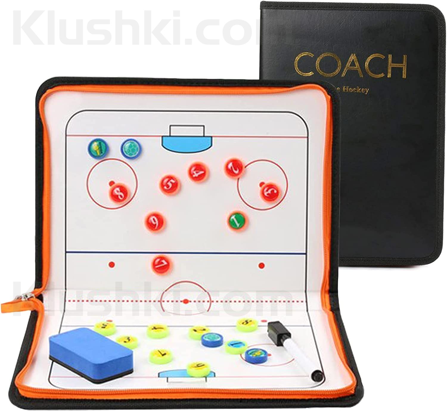 Тактическая доска Ice Hockey Coaching Board (комплект с сумкой)