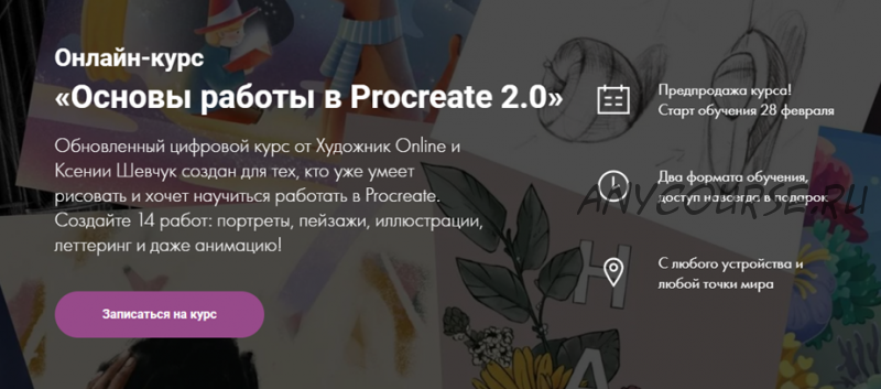 [Художник Online] Основы работы в Procreate 2.0. Без обратной связи (Ксения Шевчук)