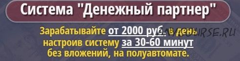 Денежный партнер. Зарабатывайте от 2000 рублей в день на полуавтомате (Александр Громов)