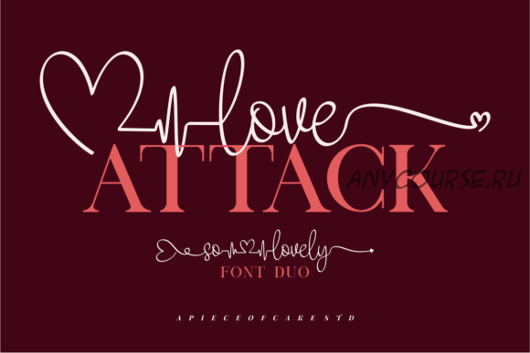 [Creativefabrica] Love Attack Font (a piece of cake)